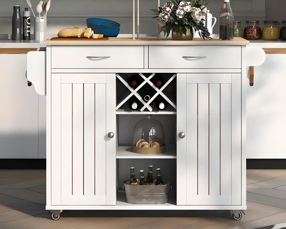 pantry cabinet with wheels